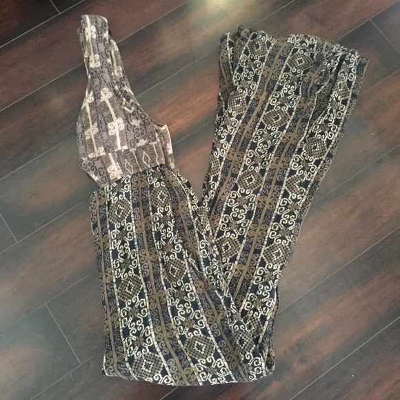 Free People Pants - Free People Wide Leg Boho Jumpsuit